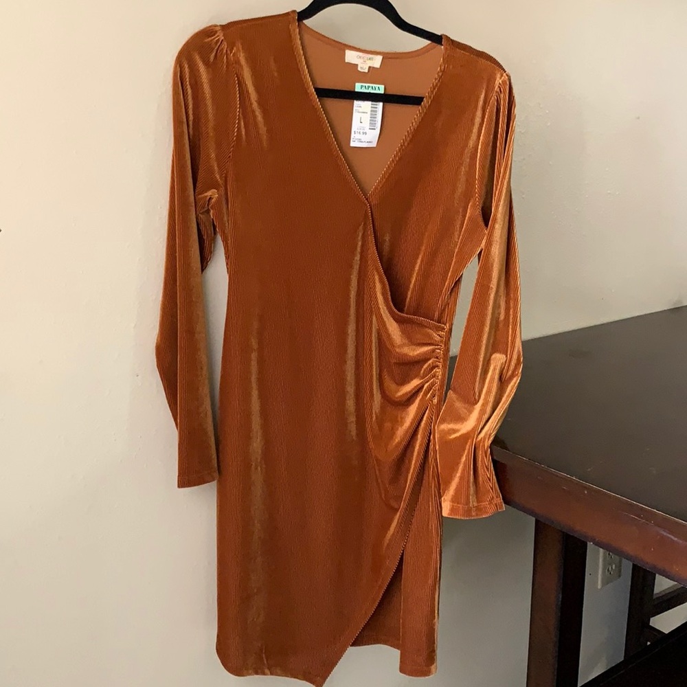 Mustard color dress
